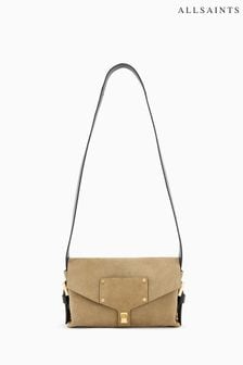 AllSaints Brown Miro Satchel Bag (E19254) | 985 QAR
