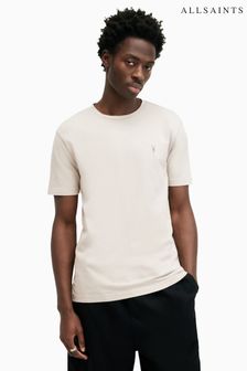 AllSaints Grey Ossage Short Sleeve Crew T-Shirt (E19264) | 173 QAR