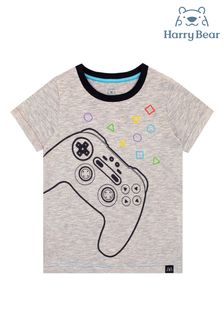Harry Bear Grey Gaming Controller T-Shirt (E19309) | €15