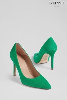 LK Bennett Fern Suede Pointed Toe Courts (E19449) | €356
