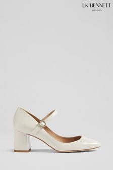 LK Bennett Natural Floret Suede Pointed Toe Courts (E19467) | $512