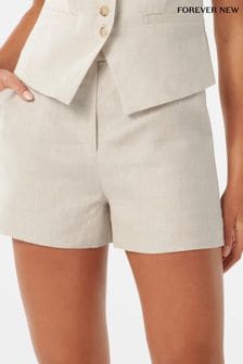 Forever New Natural Pure Linen Lainey Shorts (E19512) | €57