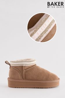 Next girls brown boots shop