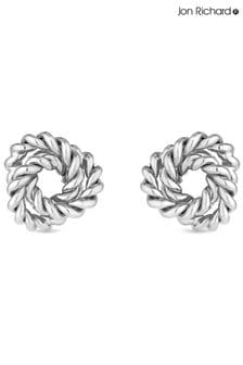 Jon Richard Silver Tone Vintage Inspired Textured Knot Earrings (E19847) | KRW38,400