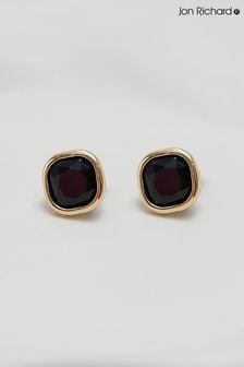 Jon Richard Jet Stone Clip Earrings (E19851) | BGN58