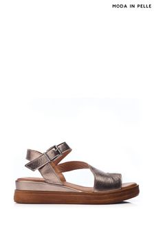 Металлик - Moda In Pelle Palmers Asymetric Low Wedges (E21283) | €131