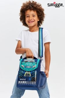 أزرق - صندوق غداء للأطفال مزود بحزام وبطاقة للاسم Blast Off من Smiggle (E21392) | 147 ر.س