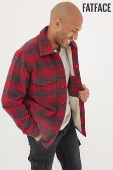 FatFace Dark Red Fjord Overshirt (E21454) | $138