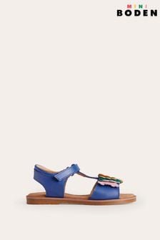 Blau - Boden Fun Sandalen aus Leder (E21489) | 59 € - 67 €