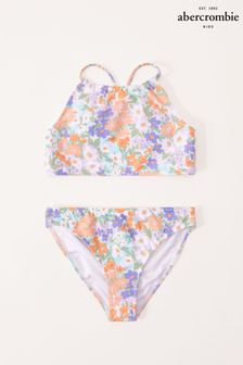 Buy Abercrombie Fitch Orange High Neck Bikinis from Next Australia