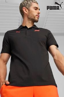 Puma Black Mens F1® Ess Logo Motorsport Polo Shirt (E22490) | €63