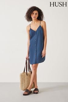 Hush Blue Madden Mini Cami Beach Dress (E22532) | €87