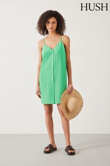 Hush Green Madden Mini Cami Beach Dress (E22536) | €87
