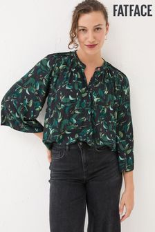 Women s FatFace Black Long Line Casual Tops Next Oman