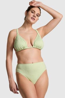 Victoria's Secret PINK Lime Cream Green High Waisted Swim Bikini Bottom (E22905) | €37