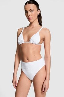 Victoria's Secret PINK Optic White High Waisted Swim Bikini Bottom (E22907) | €34