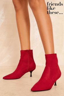 Women s Red Point Ankle Low Boots Next Luxembourg