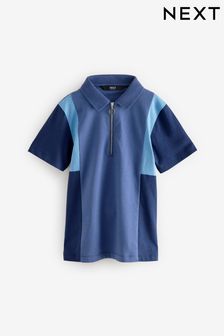 Azul - Colourblock Short Sleeve 100% Cotton Polo Shirt (3-16yrs) (E23633) | 21 € - 28 €