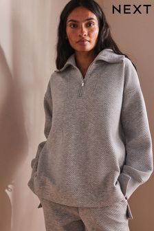 Women s Jumpers Casual Long Sleeve Zip Neck Knitwear Next Luxembourg