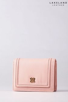 ורוד - Lakeland Leather Pink Icon Small Leather Flapover Purse (E23857) | ‏151 ‏₪