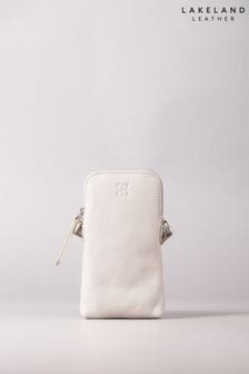 Lakeland Leather Coniston Leather Cross-Body Phone White Pouch (E23914) | KRW74,700