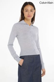 Calvin Klein Grey Merino Wool Button Cardigan (E24234) | 8,010 UAH