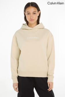 Calvin Klein Nude 100% Cotton Hero Logo Hoodie (E24235) | $188