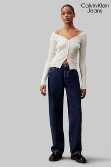 Синие джинсы прямого кроя в стиле 90-х Calvin Klein Jeans (E24351) | €119