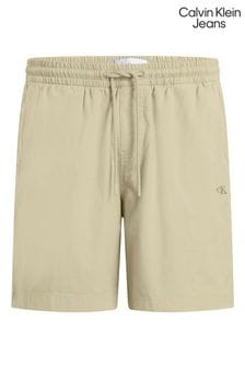 Calvin Klein Jeans Green Textured Cotton Shorts (E24358) | kr1,103