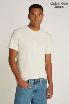 Calvin Klein Jeans 100% Cotton White T-Shirt (E24369) | $69