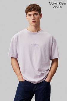Пурпурный - Черная футболка Calvin Klein Jeans Monologo (E24412) | €60