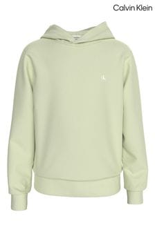 Зеленый - Calvin Klein Monogram Mini Badge Hoodie (E24507) | €66