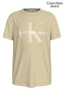 Calvin Klein Green Monogram Short Sleeved T-Shirt (E24520) | €44