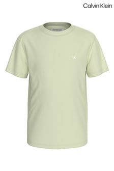 Verde - tricou cu ecuson mini și monogramă Calvin Klein (E24521) | 107 LEI