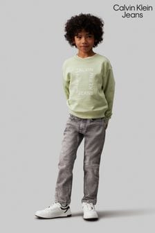 Calvin Klein Grey Washed Dad Modern 100% Cotton Jeans (E24536) | kr1 260