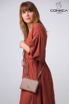 Conkca 'Winnie' Leather Cross-Body Clutch Bag (E24571) | 60 €