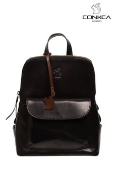 Conkca 'Kerrie' Leather Backpack (E24577) | 292 QAR