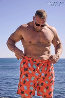 BadRhino Big & Tall Red Turtle Print Swim Shorts (E24907) | €34