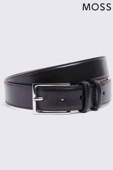 MOSS Classic Leather Black Belt (E25728) | 191 SAR