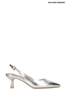 KG Kurt Geiger Silver Chrome Aria Low Shoes (E25865) | $170