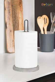 ReBorn Dark Grey Kitchen Roll & Utensil Holders (E25968) | €46