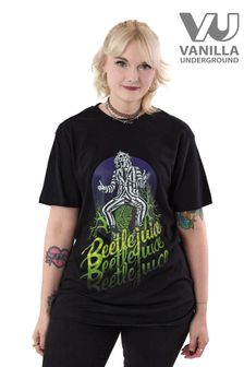 Vanilla Underground Black Unisex Adults Beetle Juice Licensed 100% Cotton T-Shirt (E26154) | $38