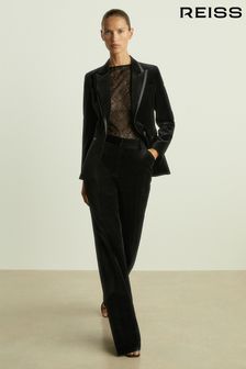 Reiss Parisa Velvet Flared Suit Trousers (E26336) | 1,469 LEI