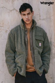 Wrangler fleece jacket on sale