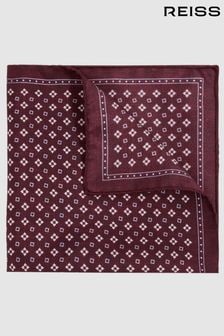 Reiss Bordeaux Pulcino Reversible Silk Pocket Square (E27168) | $90