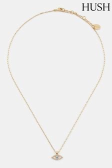 Hush Gold Tone Evil Eye Necklace (E27417) | HK$329