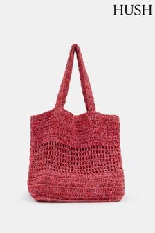 Hush Red Capri Crochet Tote Bag (E27454) | AED383