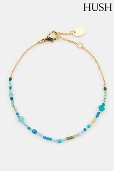 Hush Gold Tone Maura Glass Bead Bracelet (E27455) | kr363