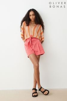 Oliver Bonas Orange Stripe Knitted Batwing Top (E27640) | 345 zł