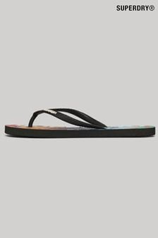 Superdry Pink Logo Vegan Flip Flops (E27804) | $34